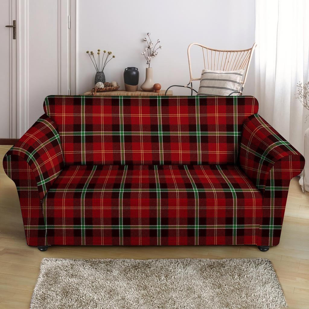 Black And Red Plaid Tartan Sofa Cover – Grizzshopping