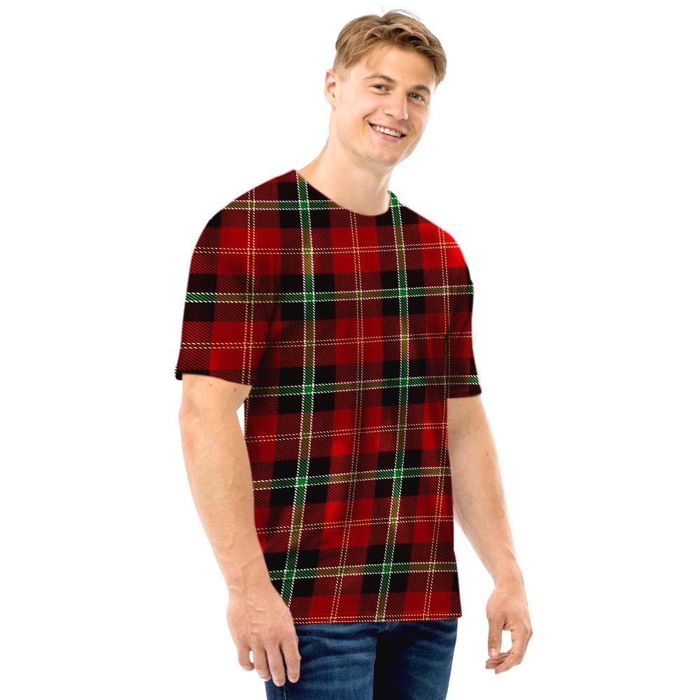 Royal Stewart Red Plaid Tartan Men T Shirt-grizzshop