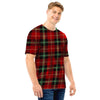 Royal Stewart Red Plaid Tartan Men T Shirt-grizzshop