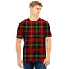 Royal Stewart Red Plaid Tartan Men T Shirt-grizzshop