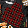 Royal Stewart Red Plaid Tartan Men's Apron-grizzshop