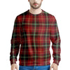 Royal Stewart Red Plaid Tartan Men's Sweatshirt-grizzshop