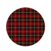 Royal Stewart Red Plaid Tartan Round Rug-grizzshop