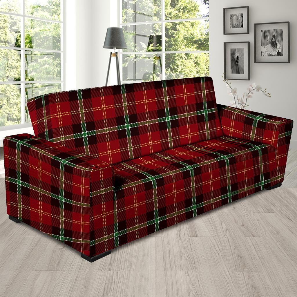Royal Stewart Red Plaid Tartan Sofa Cover-grizzshop