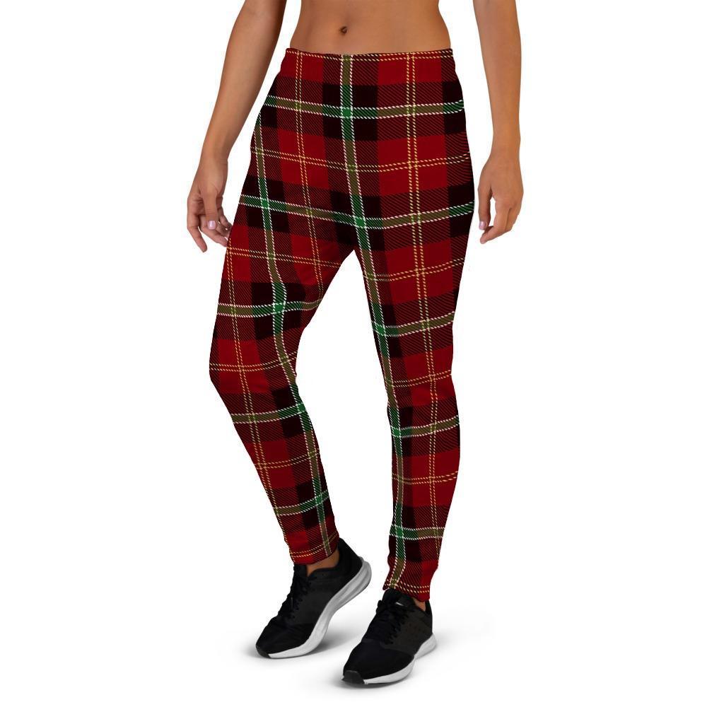 Royal Stewart Red Plaid Tartan Women's Joggers-grizzshop