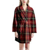 Royal Stewart Red Plaid Tartan Women's Robe-grizzshop