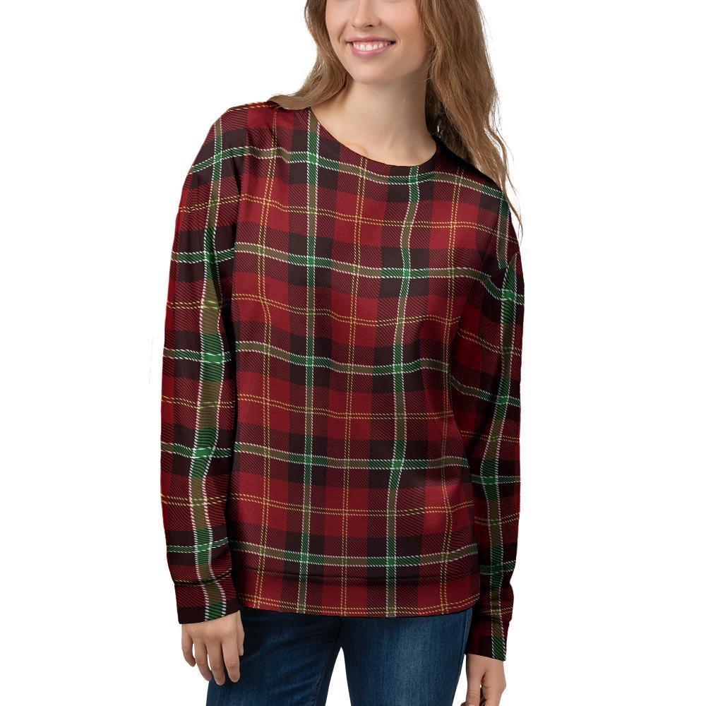 Royal Stewart Red Plaid Tartan Women's Sweatshirt-grizzshop