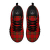 Royal Stewart Tartan Print Pattern Black Sneaker-grizzshop