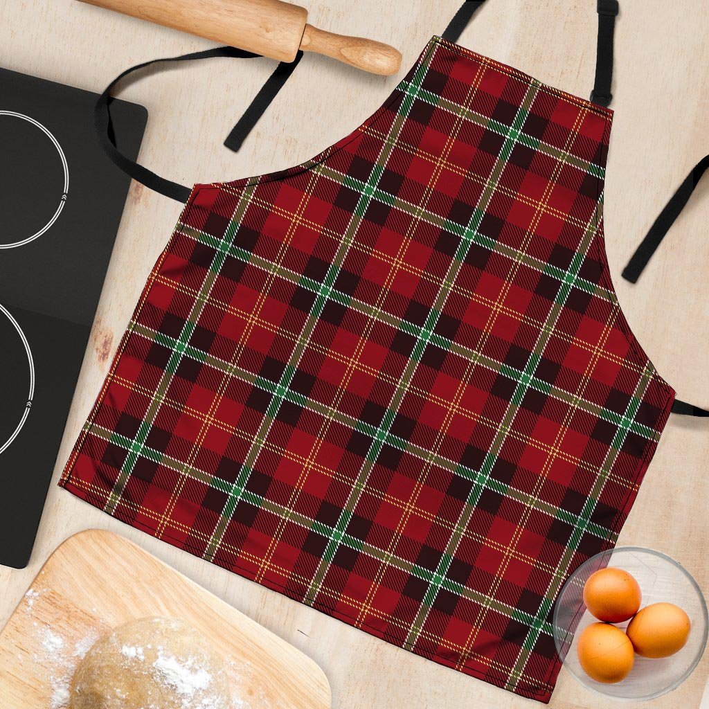 Royal Stewart Red Plaid Tartan Women's Apron-grizzshop