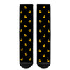 Rubber Duck Black Polka Dot Pattern Print Unisex Crew Socks-grizzshop