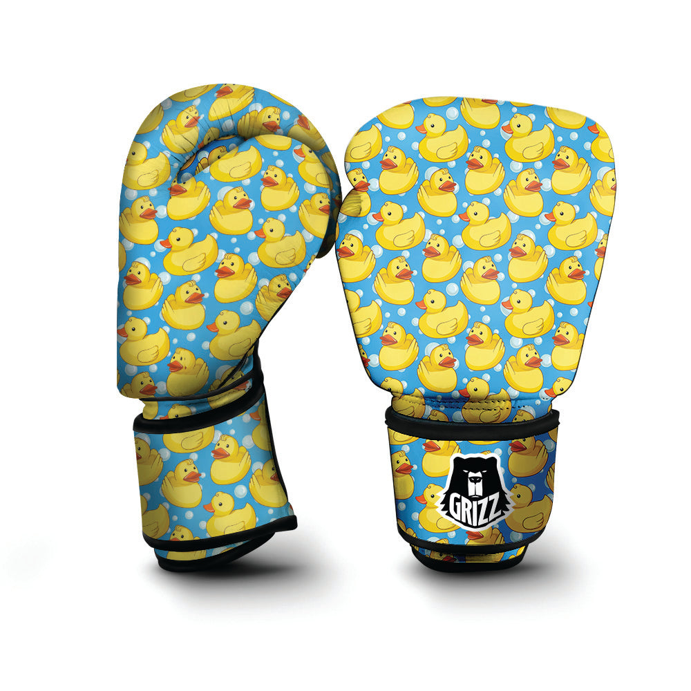 Rubber Duck In Water Print Pattern Boxing Gloves-grizzshop