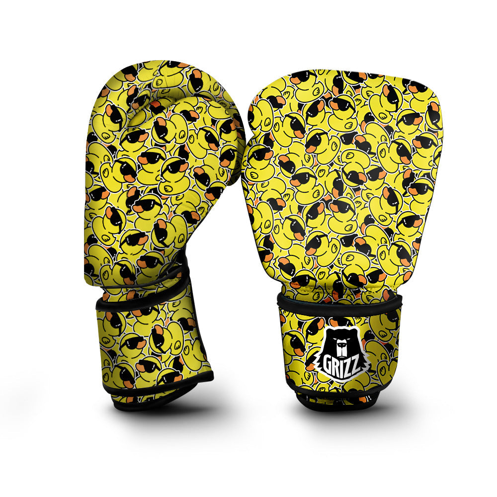 Rubber Duck Mafia Print Pattern Boxing Gloves-grizzshop