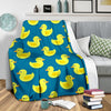 Rubber Duck Pattern Print Blanket-grizzshop