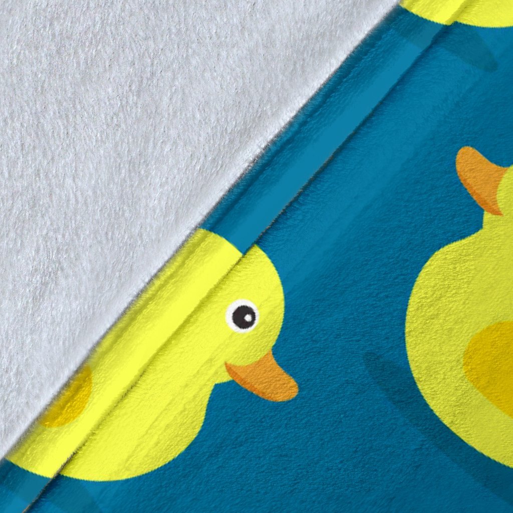 Rubber Duck Pattern Print Blanket-grizzshop