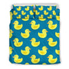 Rubber Duck Pattern Print Duvet Cover Bedding Set-grizzshop