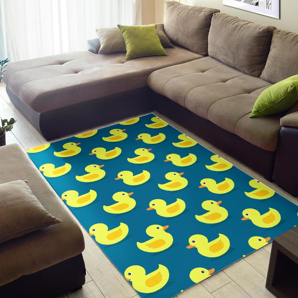 Rubber Duck Pattern Print Floor Mat-grizzshop