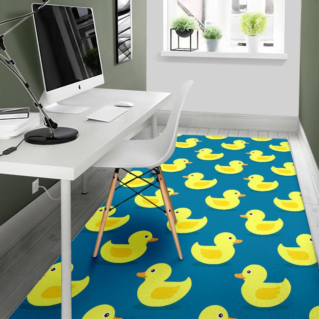 Rubber Duck Pattern Print Floor Mat-grizzshop