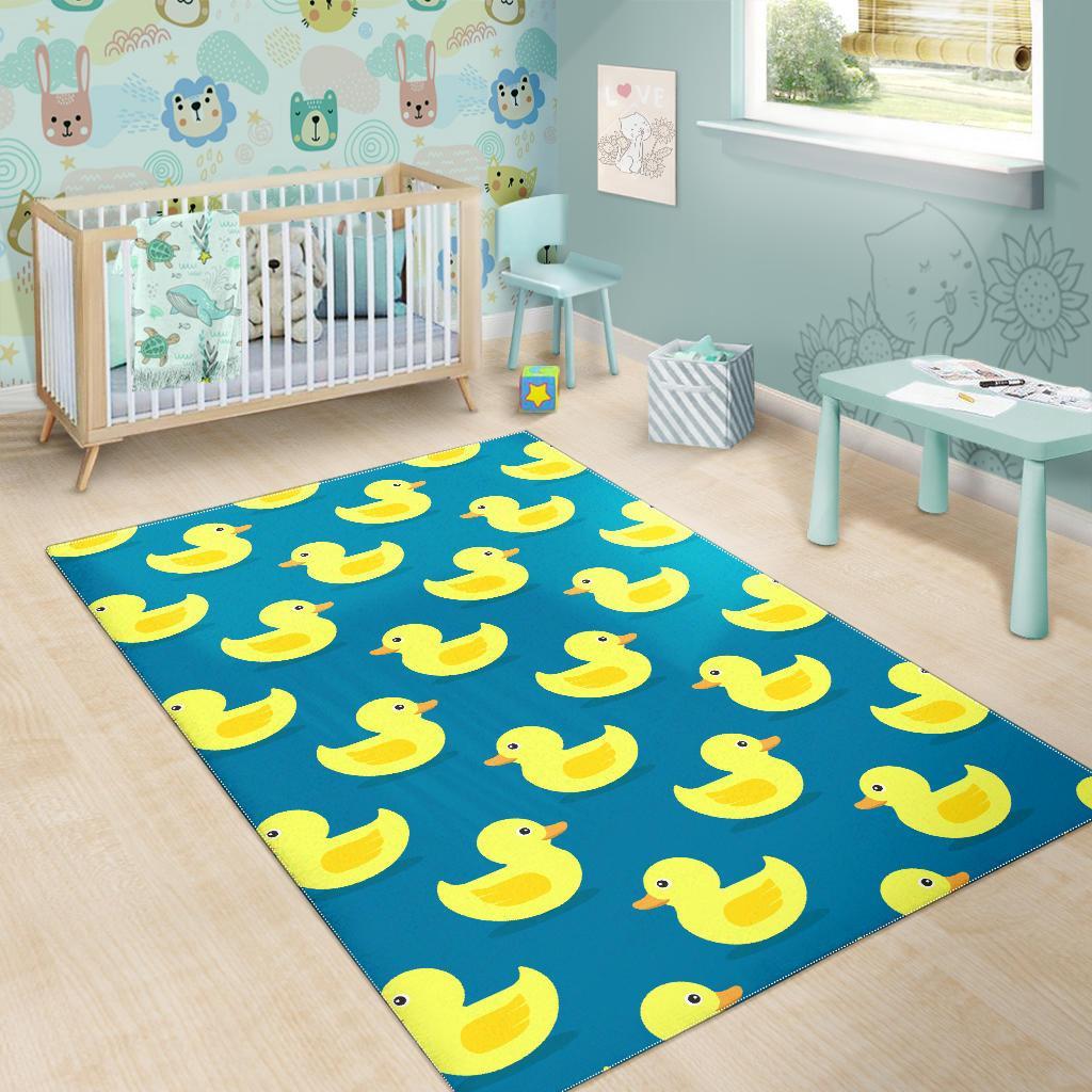 Rubber Duck Pattern Print Floor Mat-grizzshop