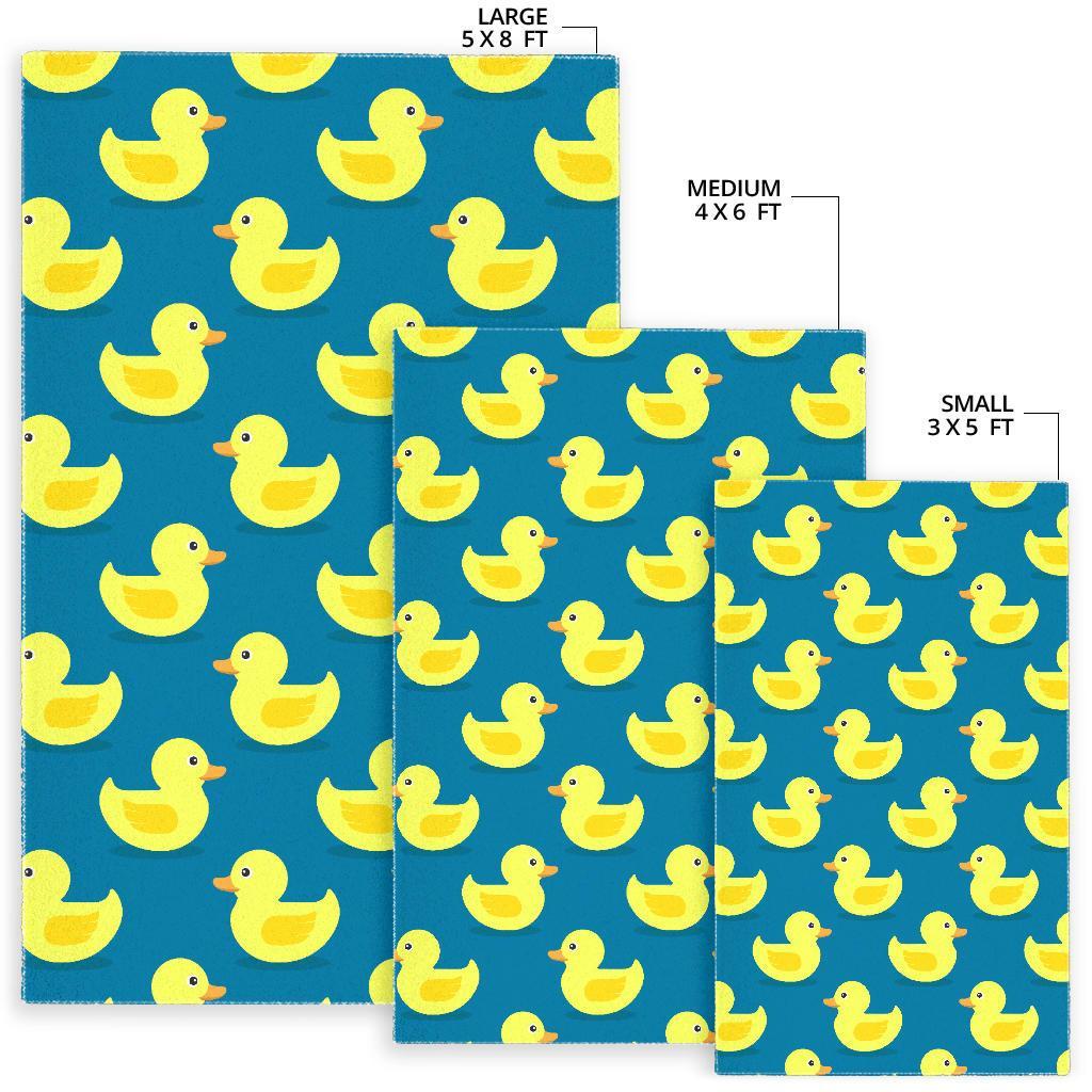 Rubber Duck Pattern Print Floor Mat-grizzshop