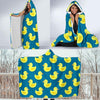 Rubber Duck Pattern Print Hooded Blanket-grizzshop