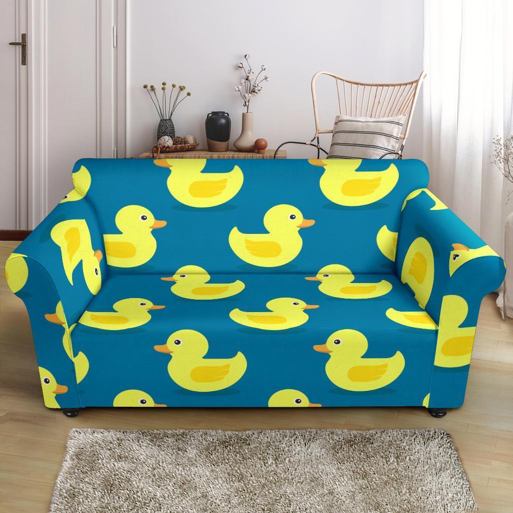 Rubber Duck Pattern Print Loveseat Cover-grizzshop