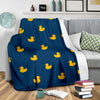 Rubber Duck Polka Dot Pattern Print Blanket-grizzshop