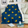 Rubber Duck Polka Dot Pattern Print Blanket-grizzshop