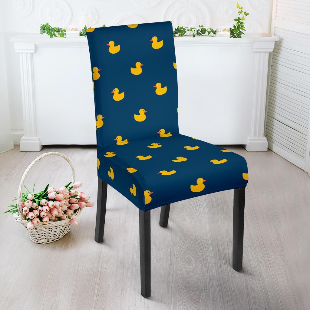 Rubber Duck Polka Dot Pattern Print Chair Cover-grizzshop