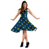 Rubber Duck Polka Dot Pattern Print Dress-grizzshop