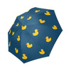 Rubber Duck Polka Dot Pattern Print Foldable Umbrella-grizzshop