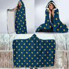 Rubber Duck Polka Dot Pattern Print Hooded Blanket-grizzshop