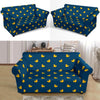 Rubber Duck Polka Dot Pattern Print Loveseat Cover-grizzshop