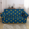 Rubber Duck Polka Dot Pattern Print Loveseat Cover-grizzshop