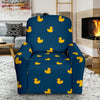 Rubber Duck Polka Dot Pattern Print Recliner Cover-grizzshop