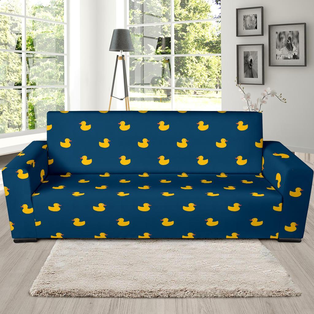 Rubber Duck Polka Dot Pattern Print Sofa Covers-grizzshop