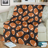 Rugby Ball American Football Print Pattern Blanket-grizzshop