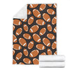 Rugby Ball American Football Print Pattern Blanket-grizzshop