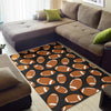 Rugby Ball American Football Print Pattern Floor Mat-grizzshop