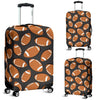 Rugby Ball American Football Print Pattern Luggage Cover Protector-grizzshop