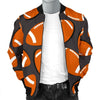 Rugby Ball American Football Print Pattern Men's Bomber Jacket-grizzshop