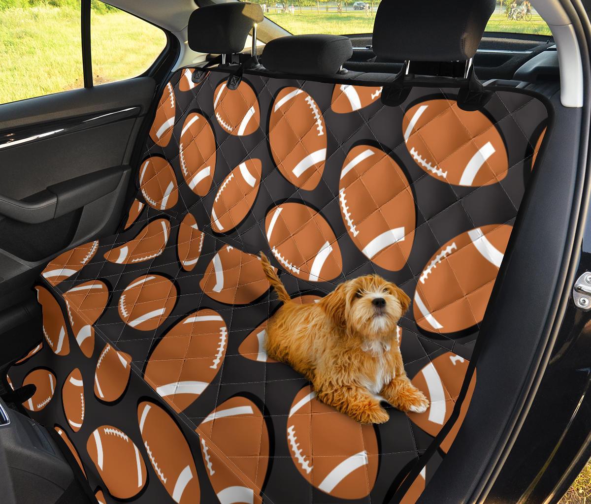 Rugby Ball American Football Print Pattern Pet Car Seat Cover-grizzshop