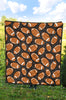 Rugby Ball American Football Print Pattern Quilt-grizzshop