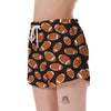 Rugby Ball American Football Print Pattern Women's Shorts-grizzshop