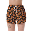 Rugby Ball American Football Print Pattern Women's Shorts-grizzshop