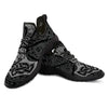 Runes Scandinavian And Mjolnir Print Black Athletic Shoes-grizzshop