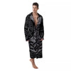 Runes Scandinavian And Mjolnir Print Men's Robe-grizzshop