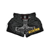 Runes Scandinavian And Mjolnir Print Muay Thai Boxing Shorts-grizzshop