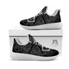 Runes Scandinavian And Mjolnir Print White Athletic Shoes-grizzshop