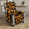 Sacry Halloween Pumpkins Print Pattern Armchair Protector-grizzshop