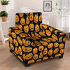 Sacry Halloween Pumpkins Print Pattern Armchair Slipcover-grizzshop